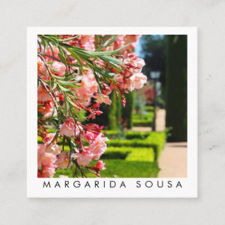 Garden Landscaper Photo Travel Tourism Spanien Fyrkantigt Visitkort