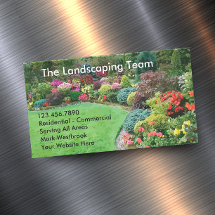 Garden Landscaping Services Magnetiska Visitkort
