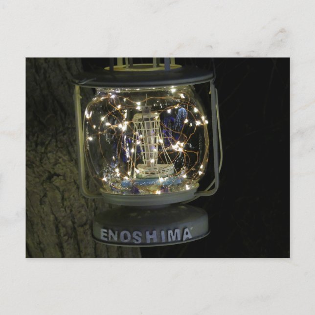 Garden Lantern: Enoshima, Japan Vykort (Framsida)