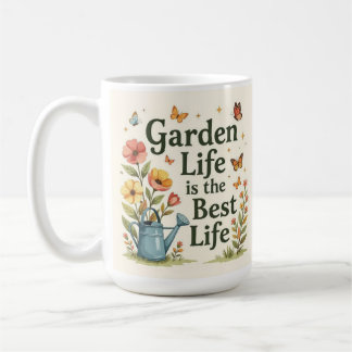 Garden life is the best life botanical Coffee Mug Kaffemugg