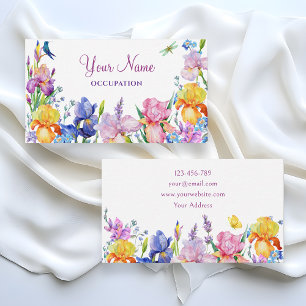 Garden Lila Flower bloom Visitkort