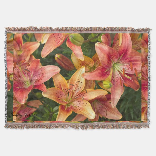 Garden Lilies Filt (Framsidan)
