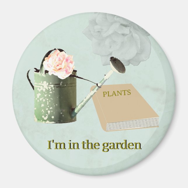 Garden Lover's Rustic Elegant Magnet (Framsidan)