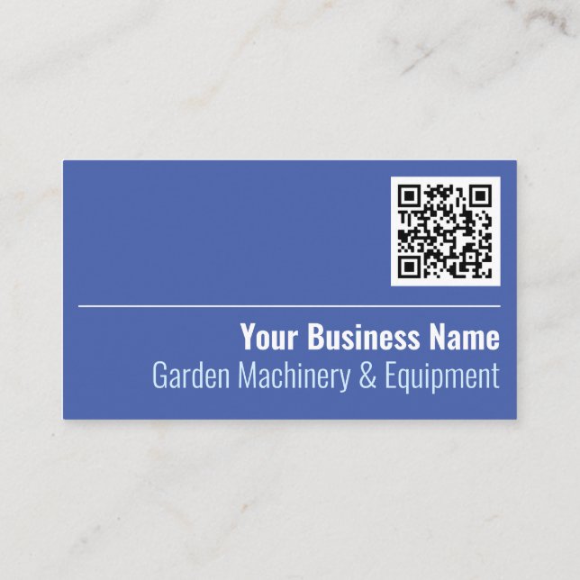 Garden Machines & Equipment QR-kod Visitkort (Baksida)