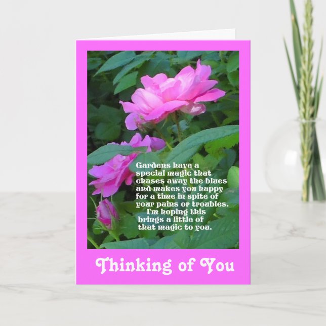 Garden Magic Thinking Card Kort (Framsida)