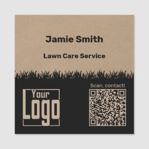 Garden Maintenance QR-Code Logotyp Company Namnbricka