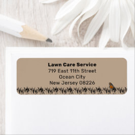 Garden Maintenance Service Returadress Etikett