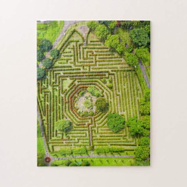 Garden Maze Nature Jigszle Puzzle Complex Jigszawa Pussel (Vertikal)