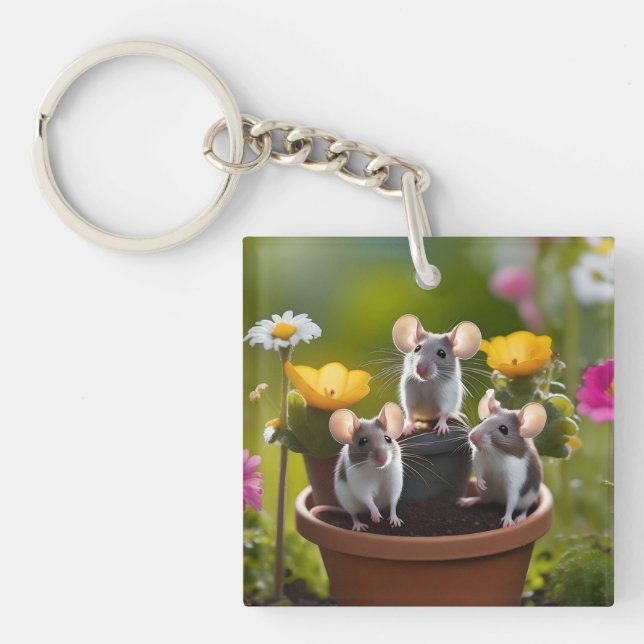 "Garden MisChief: Three Mce in Flower Pots" (Framsidan)
