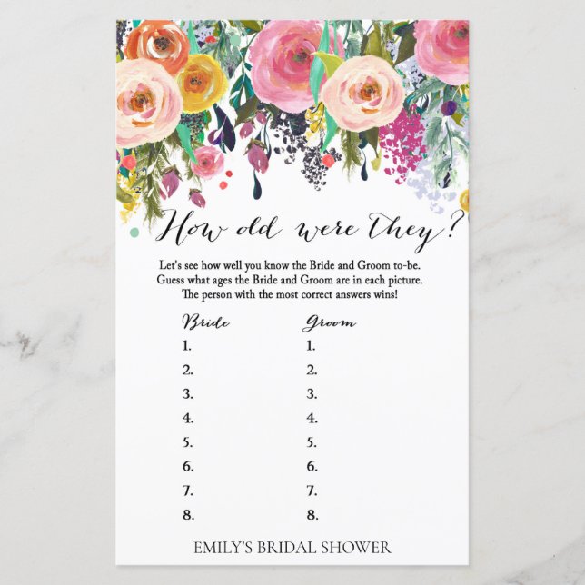 Garden Möhippa Game - hur gamla var de? (Framsida)