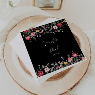 Garden Multifärgad WildblomBröllop Napkin Pappersservett