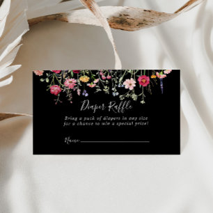 Garden Multifärgad Wildblomkalblare Raffle Biljett Tilläggskort