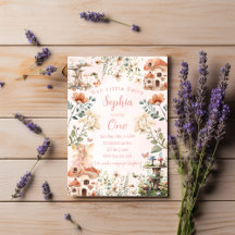 Garden Mushroom Girl's First Birthday