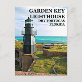 Garden Nyckel fyr, Tortugas, FL-vykort Vykort