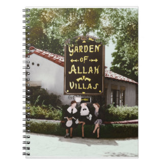 Garden of Allah Hotel notebook Anteckningsbok