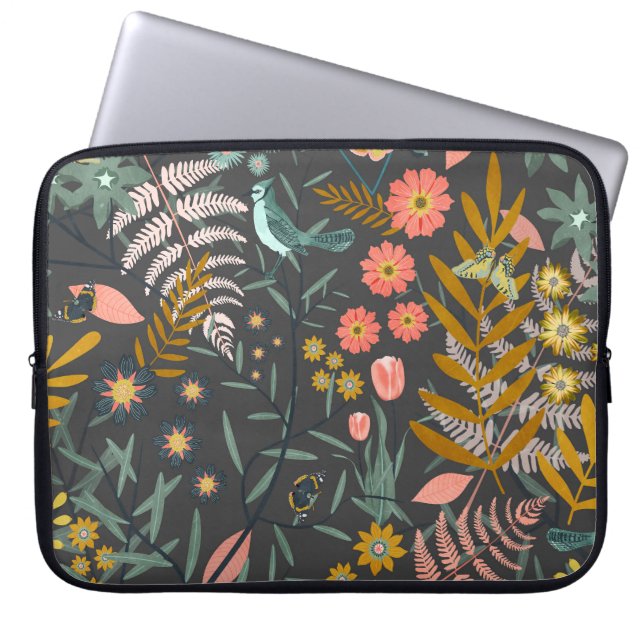 Garden of birds laptop fodral (Framsidan)