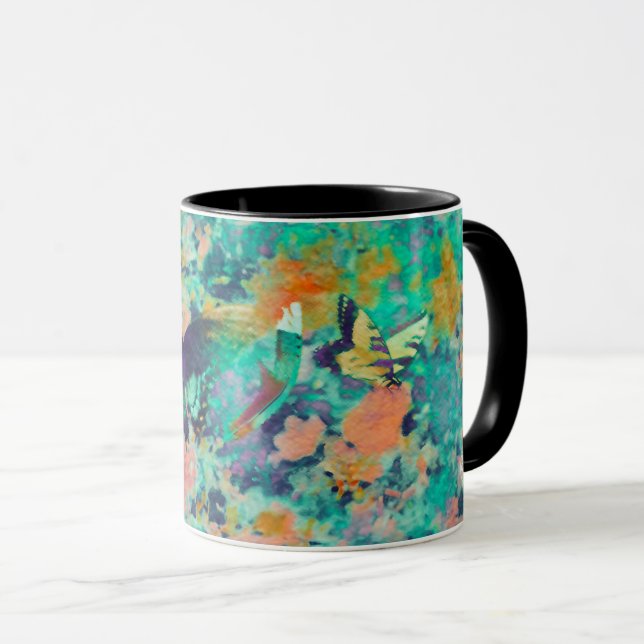 Garden of Butterflies & a Feather  Mugg (Framsida höger)