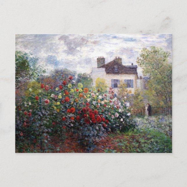 Garden of Dahlias Fine Art Vykort (Framsida)