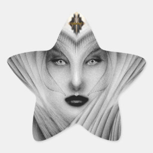 Garden of Dreams Stone Bust Stjärnformat Klistermärke