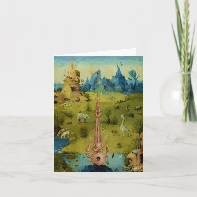 Garden of Eden - Hieronymus Bosch Kort (Framsida)