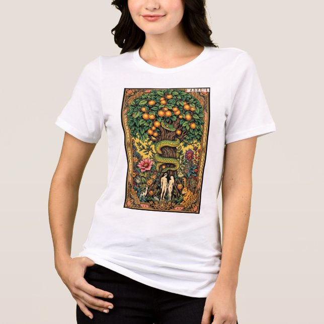 "Garden of Eden Tattoo Art" T Shirt (Framsida)