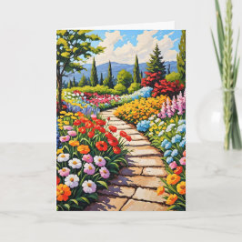 Garden of Flowers Greetings Card Kort