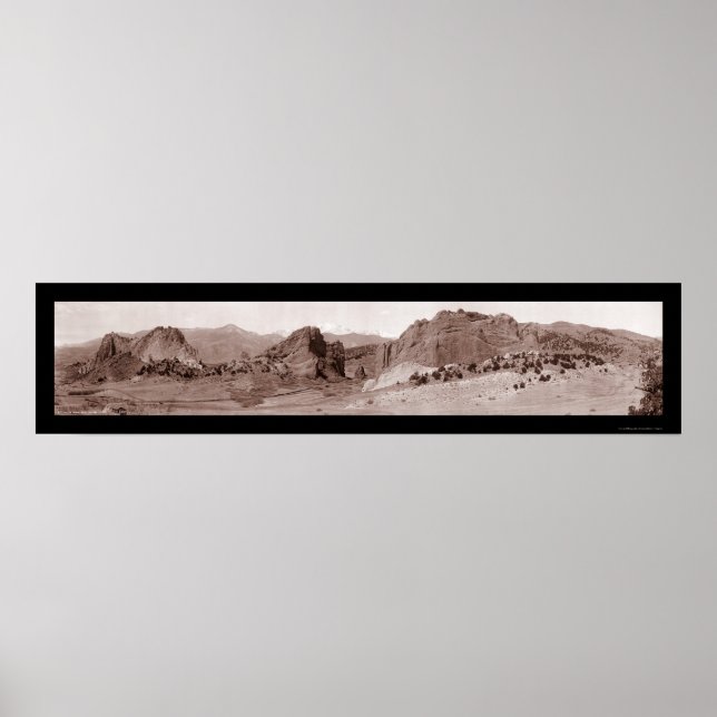 Garden of Gods CO Photo 1913 Poster (Framsidan)