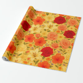 Garden of Harmony – Watercolor Floral Medley Presentpapper