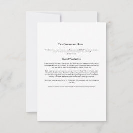 Garden of Hope Meditation Card | Christian Scriptu Inbjudningar