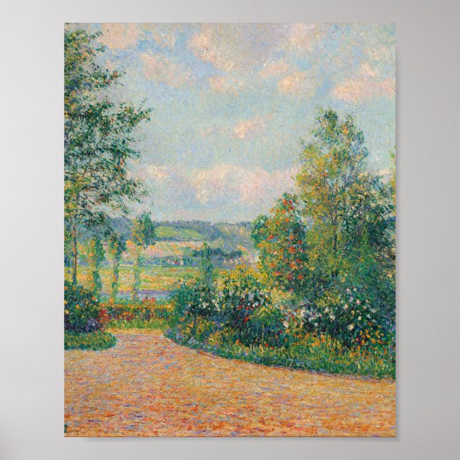 Garden of Octave Mirbeau (av Camille Pissarro) Poster (Framsidan)