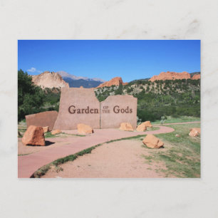 Garden of the Gods - Colorado Postcard Vykort