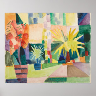 "Garden on Sjö Thun" Art poster