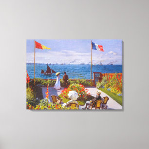 Garden på Sainte Adresse av Claude Monet Canvastryck