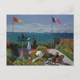 Garden på Sainte-Adresse av Monet Postcard Vykort
