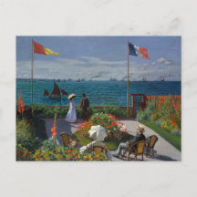 Garden på Sainte-Adresse av Monet Postcard