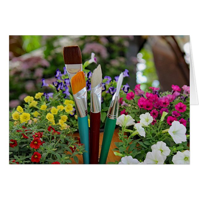 Garden Palette Hälsningskort (Framsidan Horizontal)
