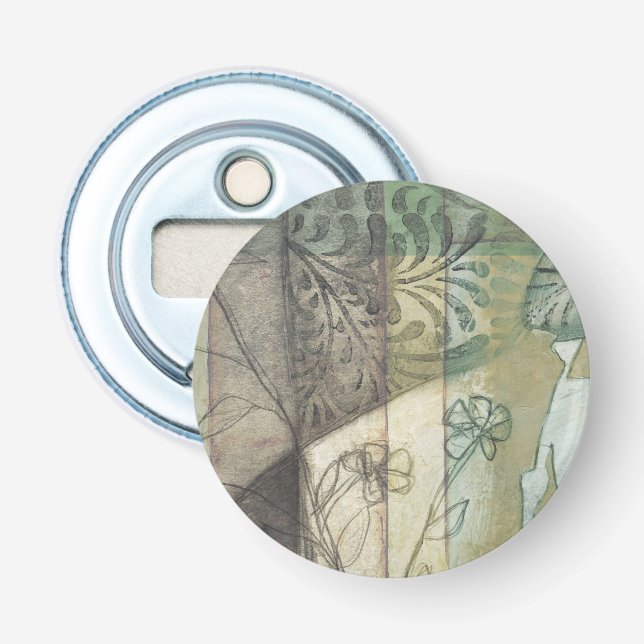 Garden Panel with Löv, Flowers and Grass Flasköppnare (Framsidan)