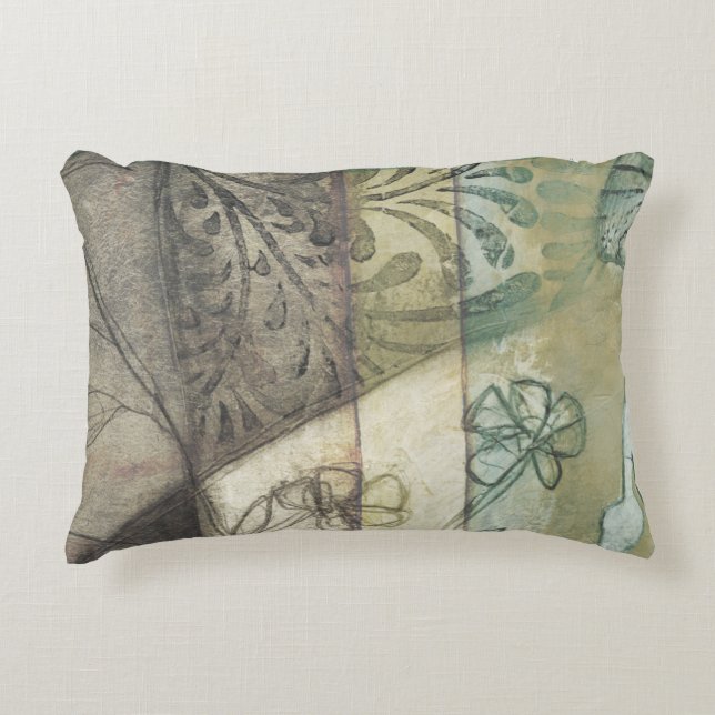 Garden Panel with Löv, Flowers and Grass Prydnadskudde (Framsidan)