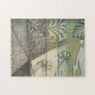 Garden Panel with Löv, Flowers and Grass Pussel