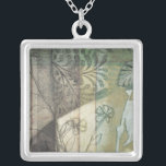 Garden Panel with Löv, Flowers and Grass Silverpläterat Halsband<br><div class="desc">En trevlig trädgårdspanel med löv,  blommor och gräs i en abstrakt. Blandningen av färg ritar öga,  med mycket i målningen. Ett enkelt samtal som kan hitta ett välkommet ställe på din mur!</div>