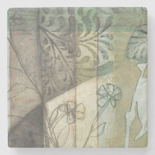 Garden Panel with Löv, Flowers and Grass Stenunderlägg