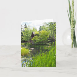 Garden Park Cattails-kort för mappad hälsning Kort