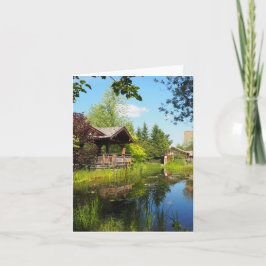 Garden Park Hideaway-mappat gratulationskort Kort