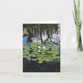 Garden Park som reflekterar ett filékort med vikt Kort