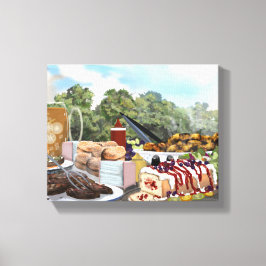 Garden Party Brunch Canvastryck