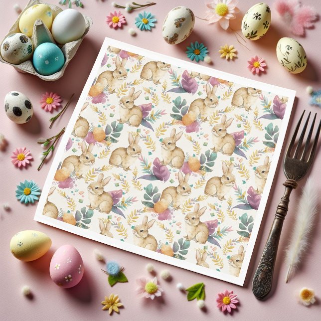 Garden Party Bunnies Galore Pappersservett (Skapare uppladdad)