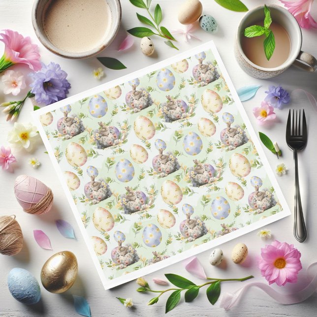 Garden Party Bunny Firande Pappersservett (Skapare uppladdad)