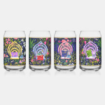 Garden Party can Glass Set