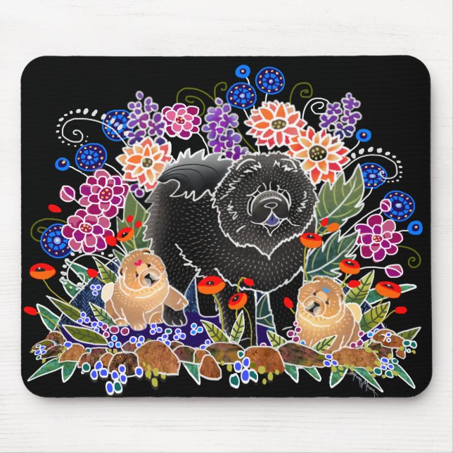 GARDEN PARTY Chow - Mouse Pad Musmatta (Framsidan)