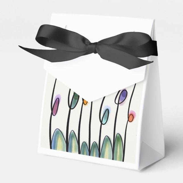 Garden party eller trädgårdsbröllop presentaskar (Framsidan Sidan)